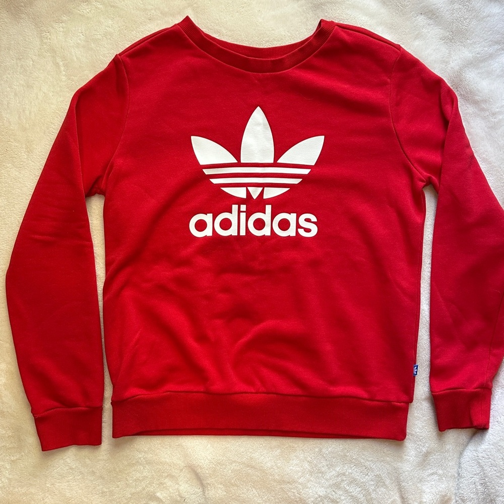 Adidas Bold Red Crewneck